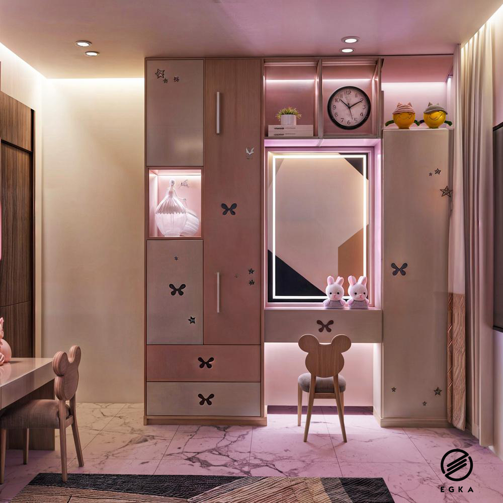 تصميم غرف اطفال ( بنات )